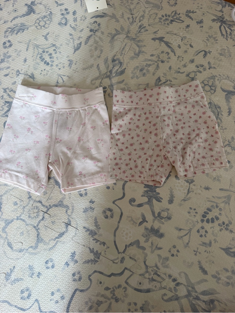 Jamie Kay Pink Floral Cotton Shorts - Pack of 2